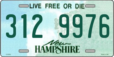 NH license plate 3129976