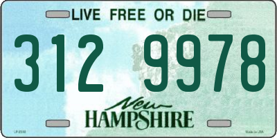 NH license plate 3129978