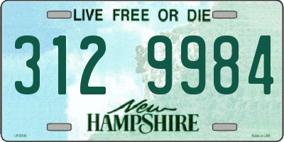 NH license plate 3129984