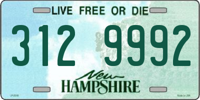 NH license plate 3129992