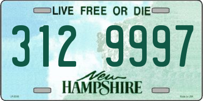 NH license plate 3129997