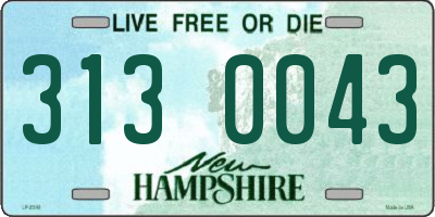 NH license plate 3130043