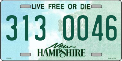 NH license plate 3130046