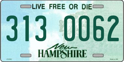 NH license plate 3130062