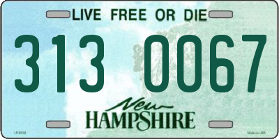 NH license plate 3130067