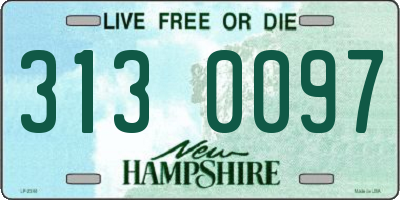 NH license plate 3130097