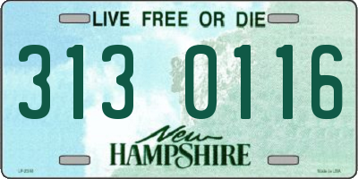 NH license plate 3130116