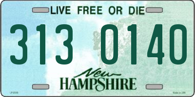 NH license plate 3130140