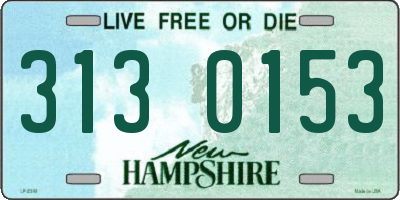 NH license plate 3130153