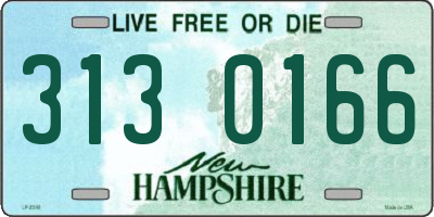 NH license plate 3130166