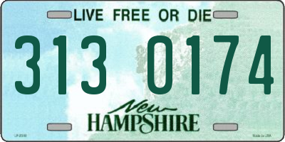 NH license plate 3130174