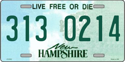 NH license plate 3130214
