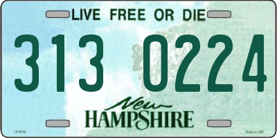 NH license plate 3130224