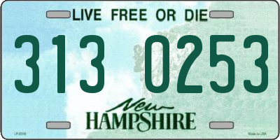NH license plate 3130253
