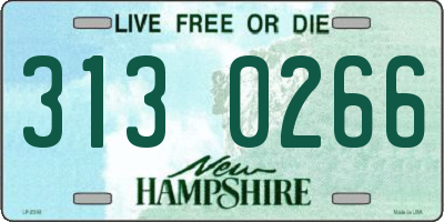 NH license plate 3130266