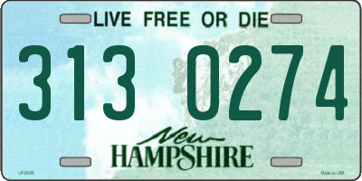 NH license plate 3130274