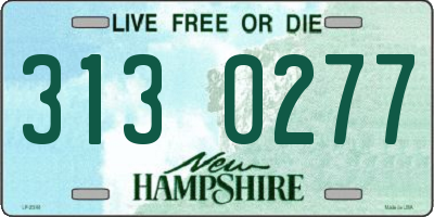 NH license plate 3130277