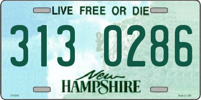 NH license plate 3130286