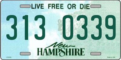 NH license plate 3130339