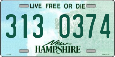 NH license plate 3130374