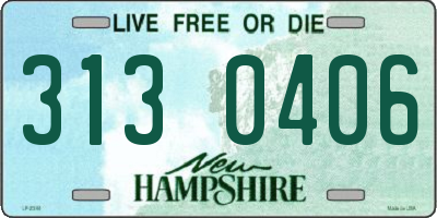 NH license plate 3130406