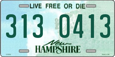 NH license plate 3130413