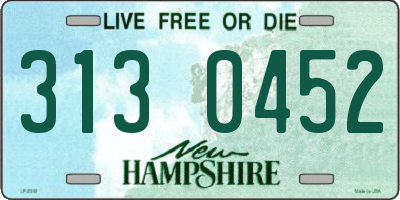 NH license plate 3130452