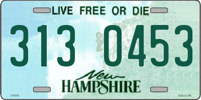 NH license plate 3130453