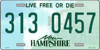 NH license plate 3130457