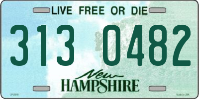 NH license plate 3130482