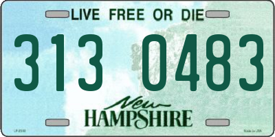 NH license plate 3130483