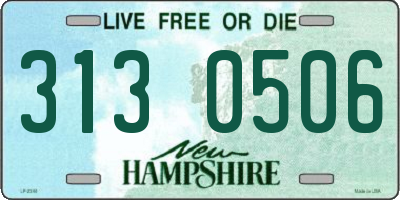 NH license plate 3130506