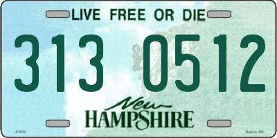 NH license plate 3130512