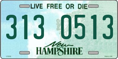 NH license plate 3130513