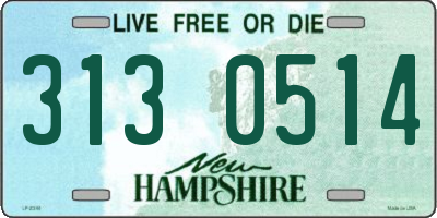 NH license plate 3130514