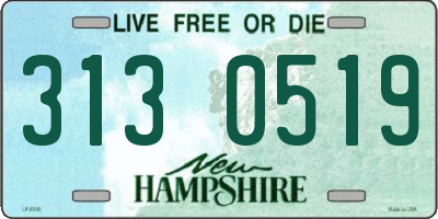 NH license plate 3130519
