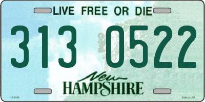 NH license plate 3130522
