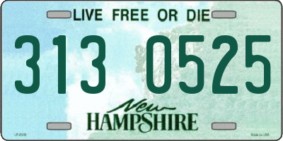 NH license plate 3130525