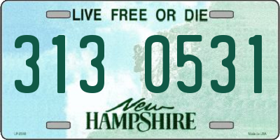NH license plate 3130531