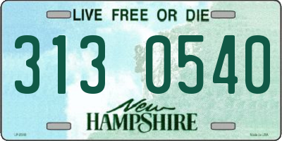 NH license plate 3130540