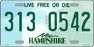 NH license plate 3130542