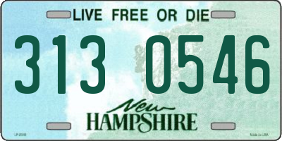 NH license plate 3130546