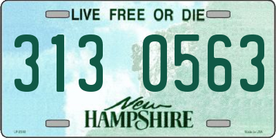 NH license plate 3130563