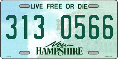 NH license plate 3130566