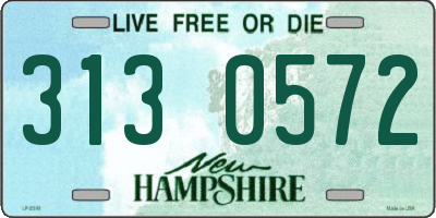 NH license plate 3130572