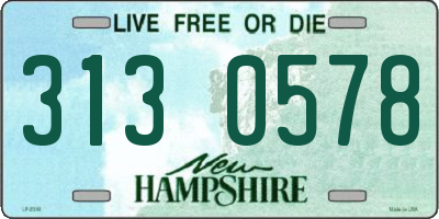 NH license plate 3130578