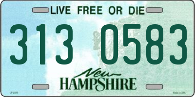NH license plate 3130583