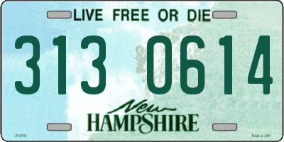 NH license plate 3130614