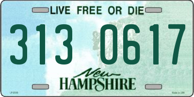 NH license plate 3130617