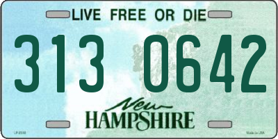 NH license plate 3130642